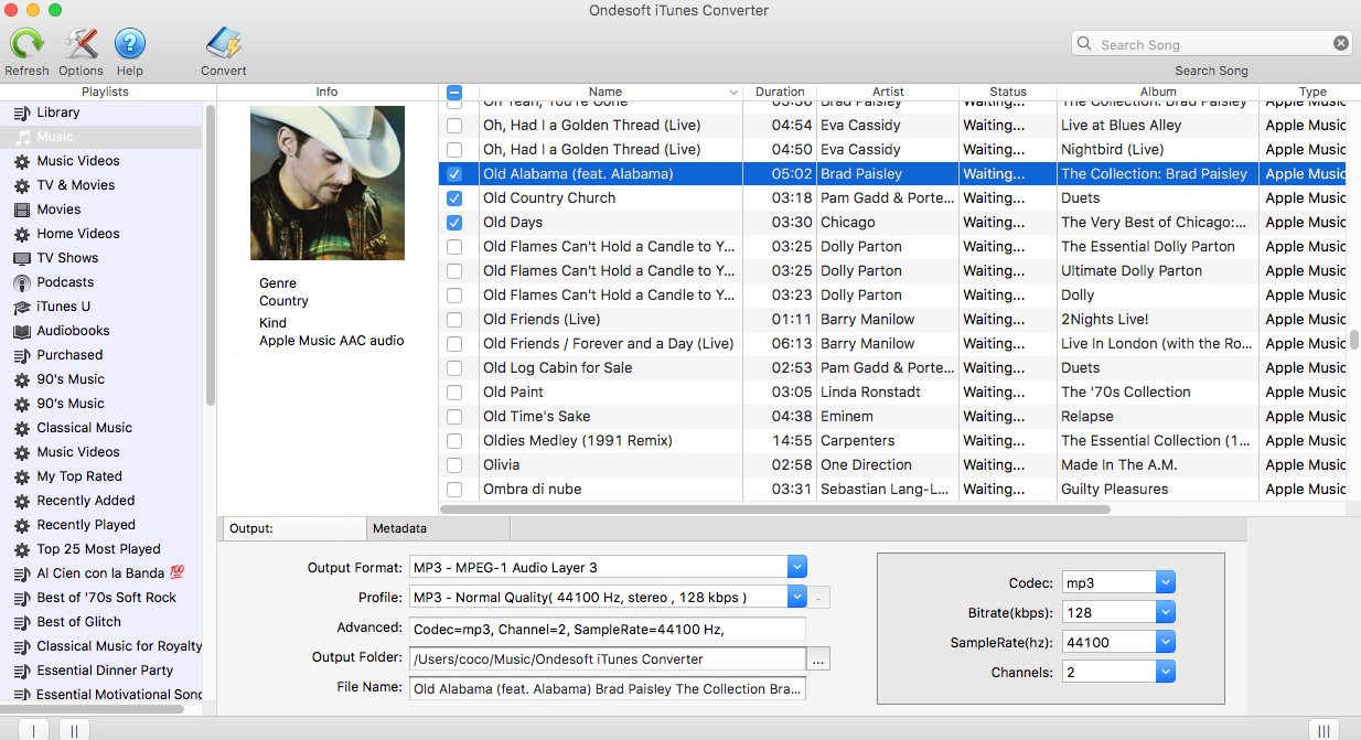 Convertir le fichier audio Apple Music AAC en MP3
