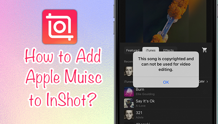 utiliser la chanson Apple Music dans la vidéo Inshot
