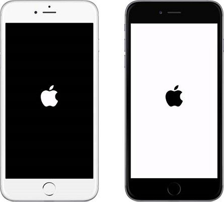 iPhone collé sur le logo Apple