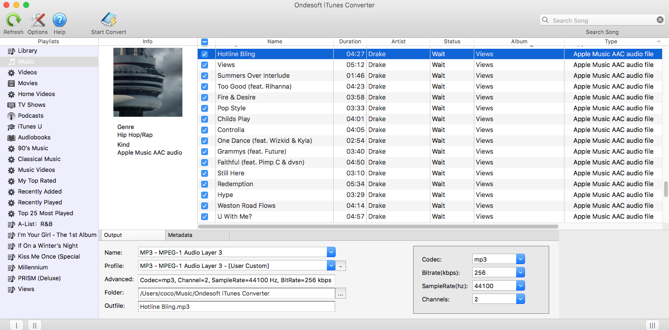 Convertir iTunes M4P/M4B/M4A en MP3