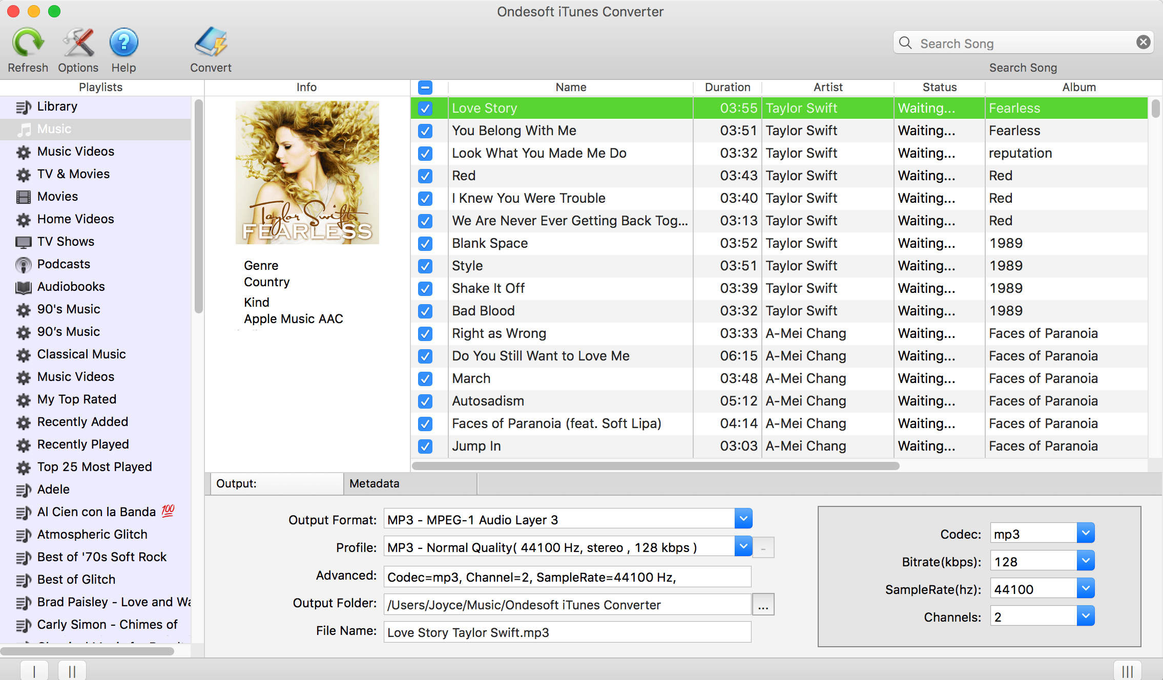 Convertir iTunes M4P en MP3