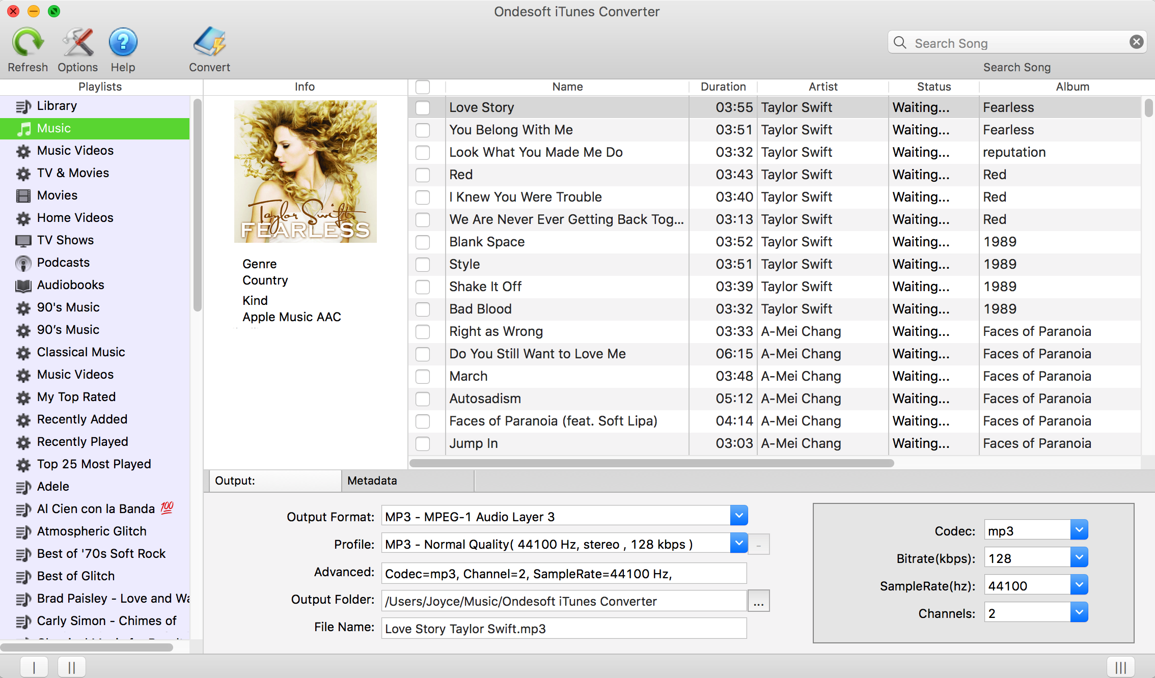 Convertir iTunes M4P en MP3