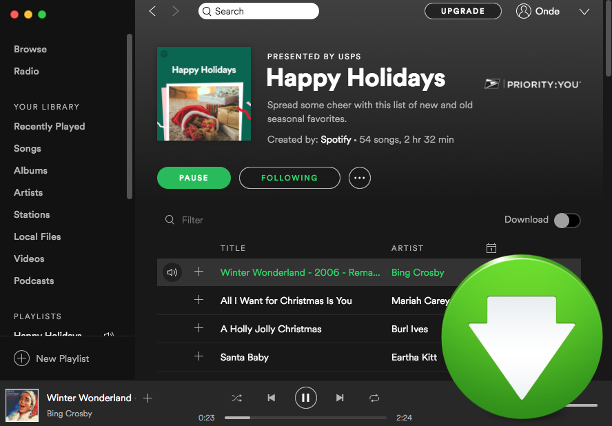 can you download music from spotify