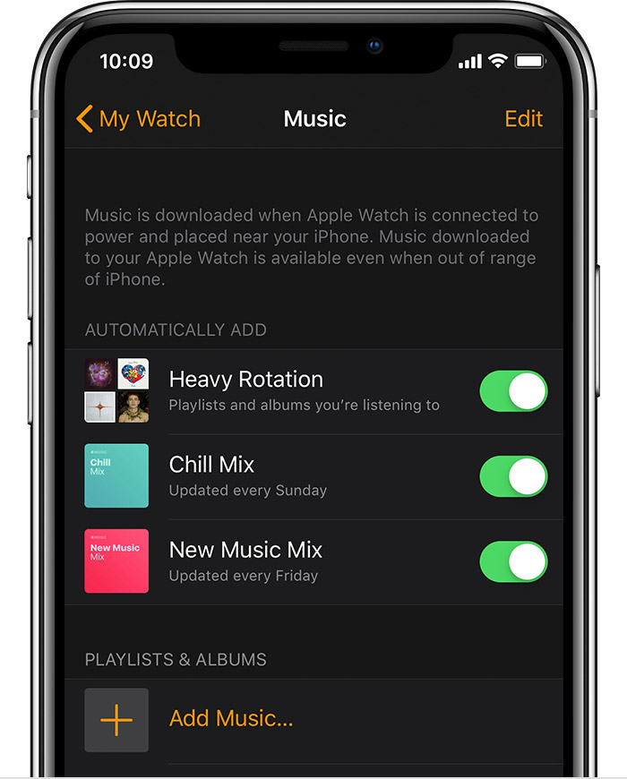 Apple watch ecouter musique sans online iphone