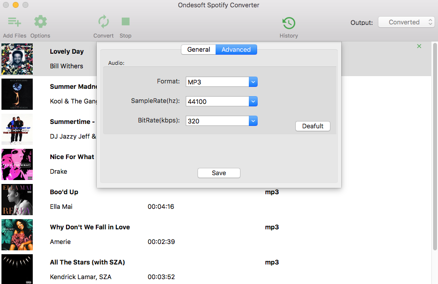 ondesoft spotify music converter cost