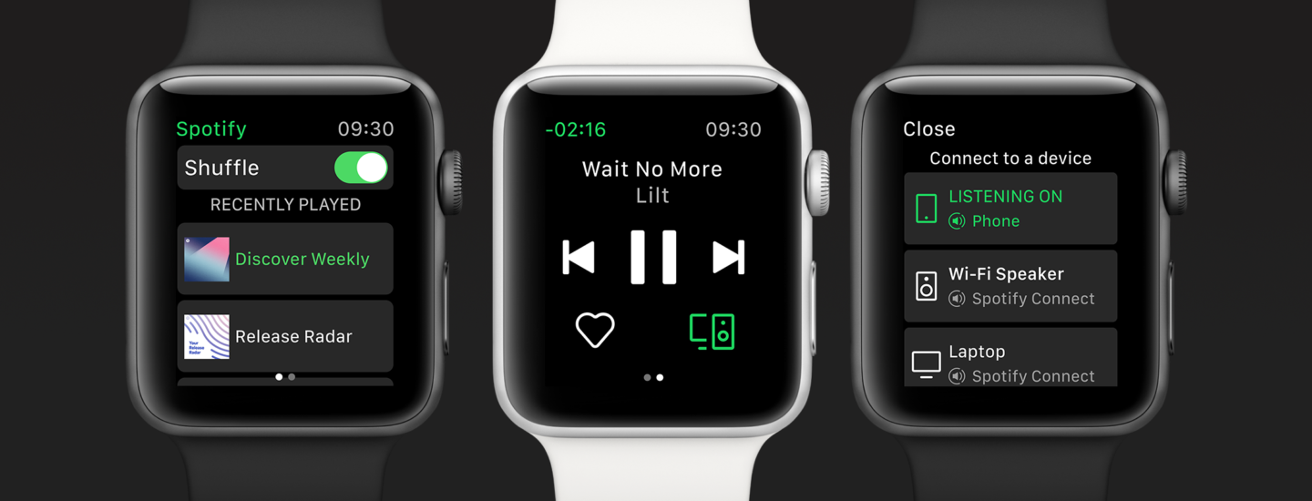 Application Apple Watch Spotify