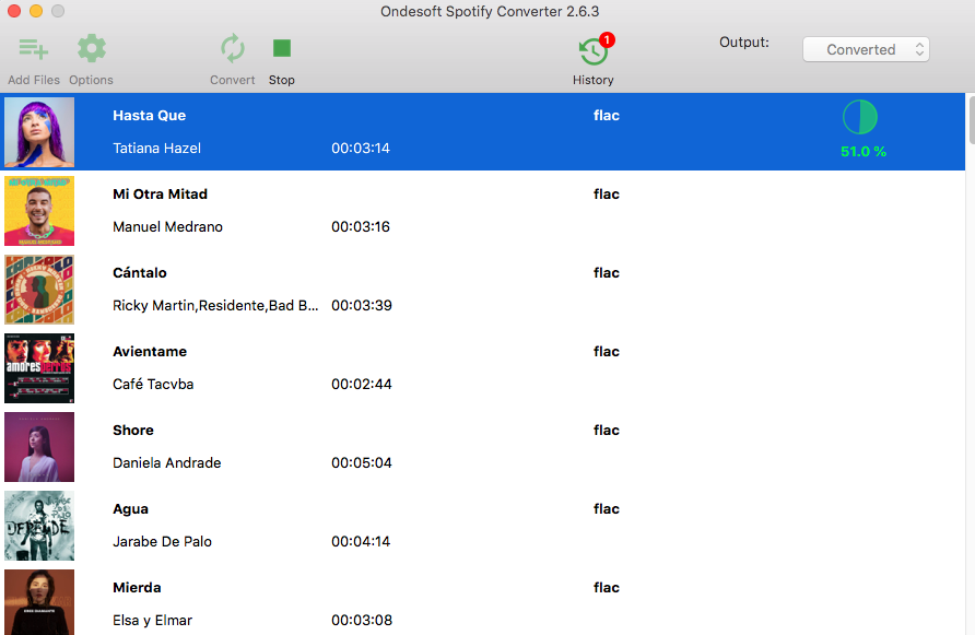 Convertisseur Spotify en flac