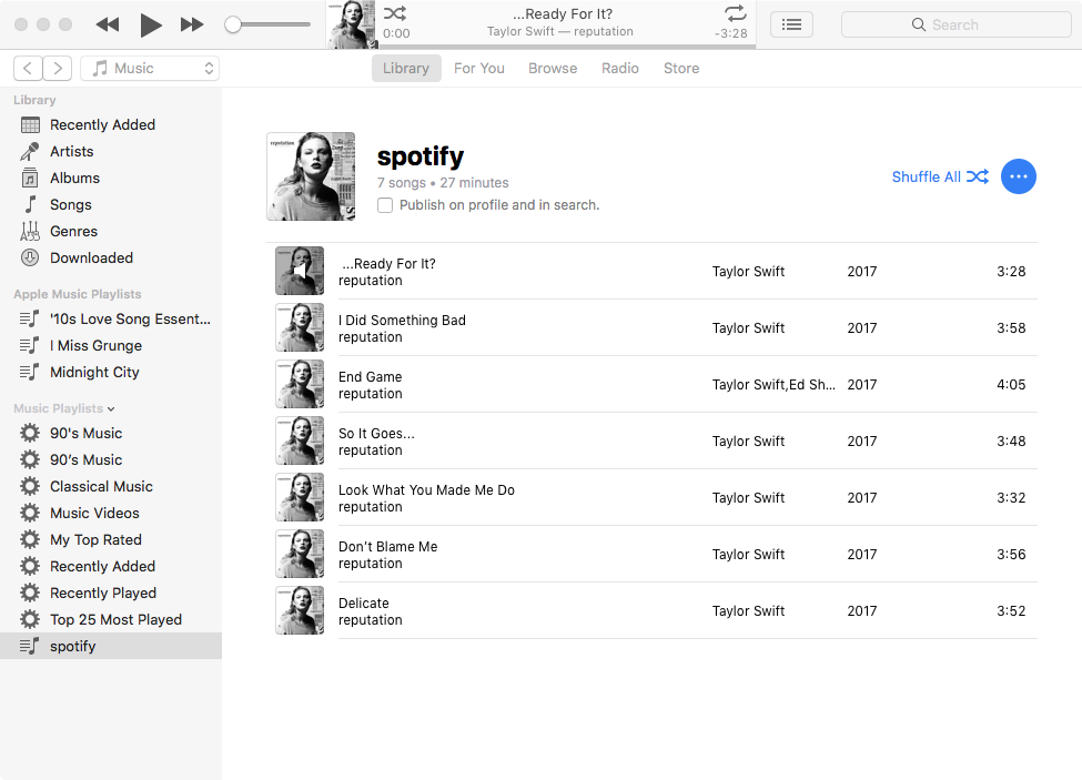 ajouter de la musique Spotify à Apple Watch