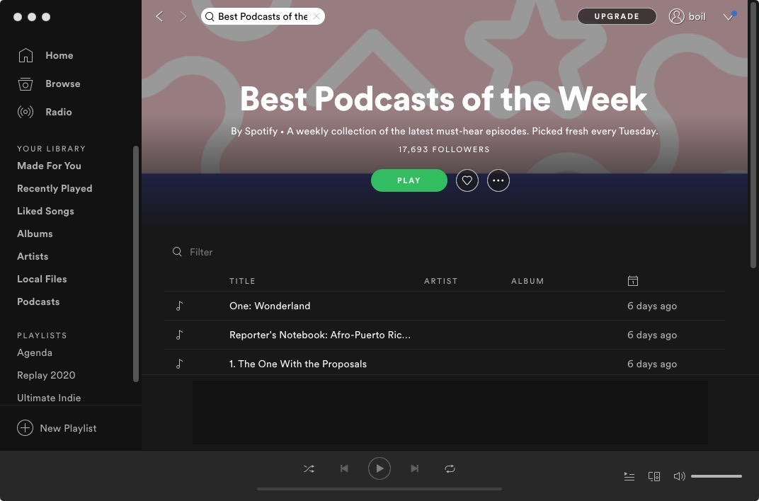 meilleurs podcasts de la semaine