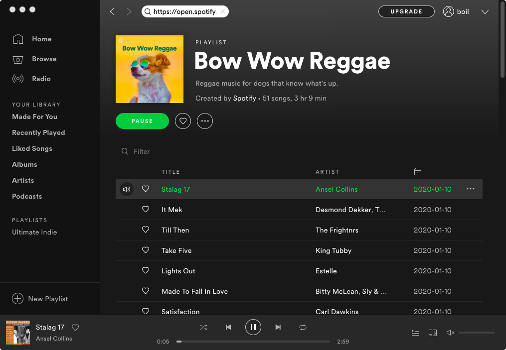 spotify pour les animaux de compagnie